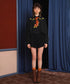 Small Flower Embroidery Collar Blouse